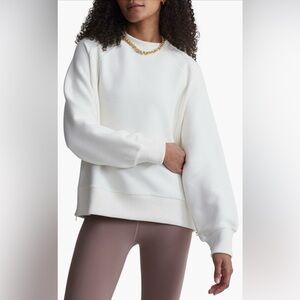 EUC Varley Goulding Rib Sweatshirt - Ivory - medium
